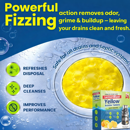 LemonBlast Yellow Bubble Tablets (24pc)